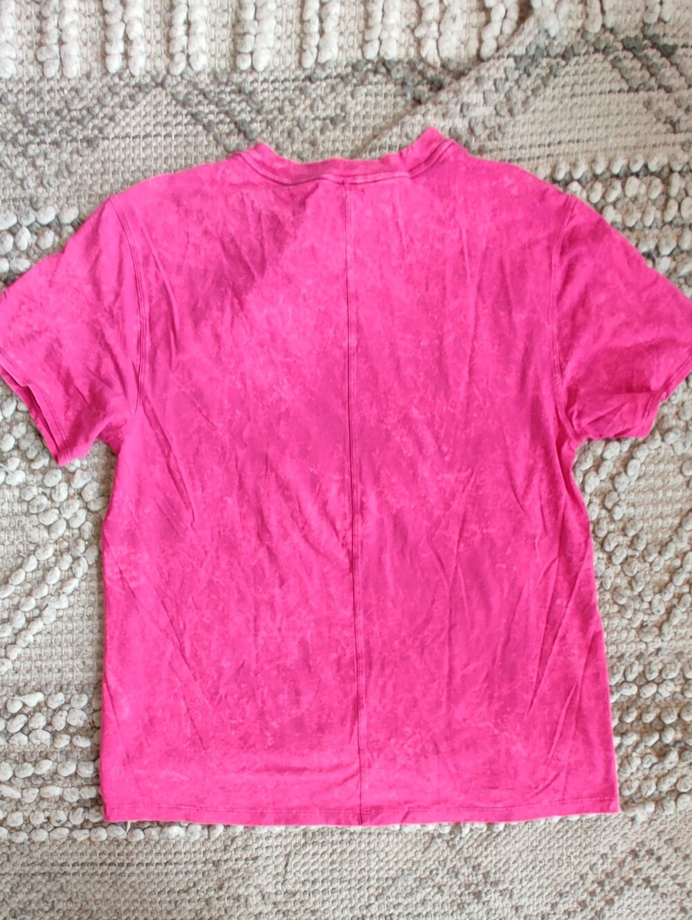 Lululemon All Yours Tee In Cloudy Wash Ripened Raspberry Size 6 - Picture 5 of 7